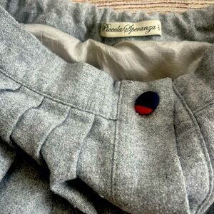 Piccolo Speranza Girls wool pleated circle skirt 10 years